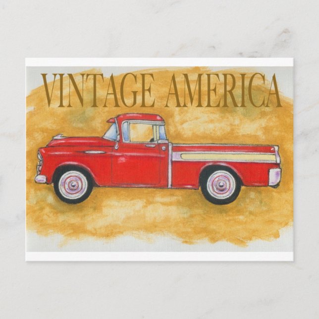Cartão Postal Vintage america (Frente)