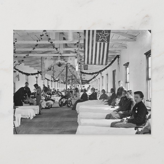 Cartão Postal Vintage American Hospital (Frente)