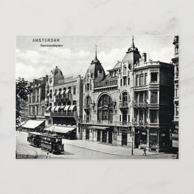 Cartão Postal Vintage Amsterdam (Frente)