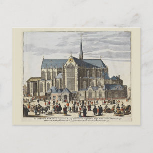 Cartão Postal Vintage Amsterdam, Amsterdam, Nova Igreja