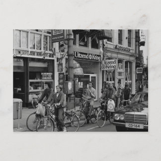 Cartão Postal Vintage Amsterdam Holland Bikers