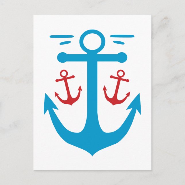 Cartão Postal Vintage Anchor (Frente)