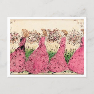Cartão postal Vintage Annie French The Bridesmaids
