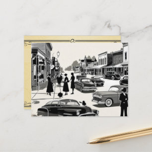 Cartão Postal vintage antigo