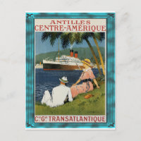 Vintage Antilles Cruise Art
