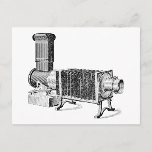 Cartão Postal Vintage Antique Camera