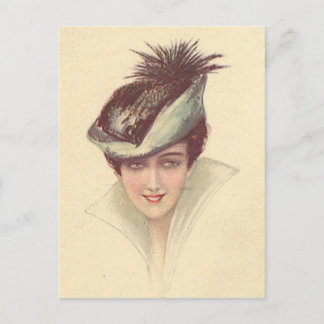 Cartão Postal Vintage Antique Flappers, Retratos de Mulheres,