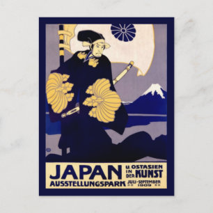 Cartão Postal Vintage - Anúncio de Viagem japonês