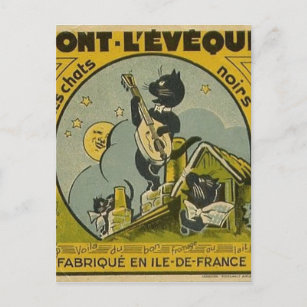 Cartão Postal Vintage Anúncio francês