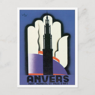 Cartão Postal Vintage Anvers Antwerp