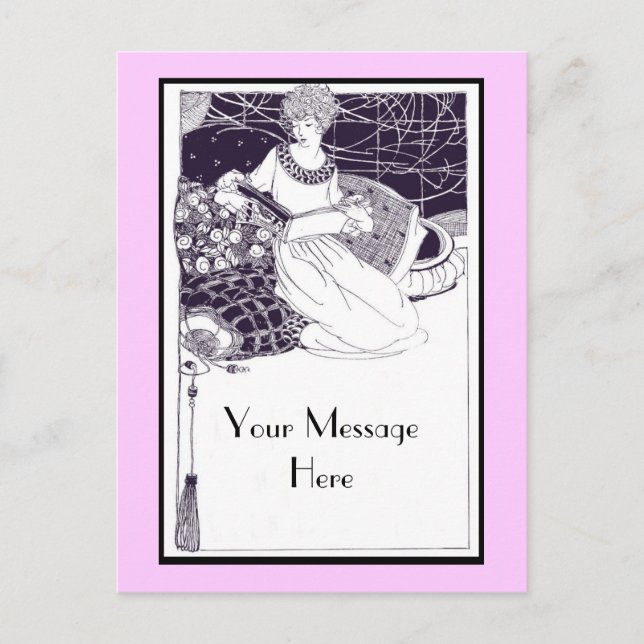 Cartão postal Vintage Art Deco (Frente)