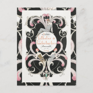 Cartão Postal Vintage Art Deco - Ilustração do 1920 George Barbi