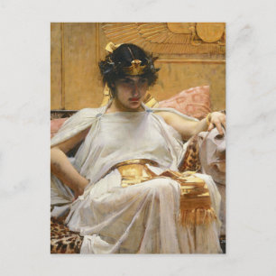 Cartão Postal Vintage Art John W. Waterhouse Cleopatra