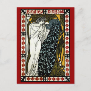 Cartão Postal Vintage Art Nouveau, O Beijo de William Bradley