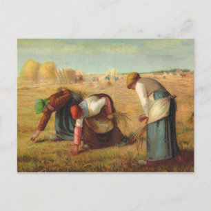 Cartão Postal Vintage Art, Van Gogh, Gleaners no campo