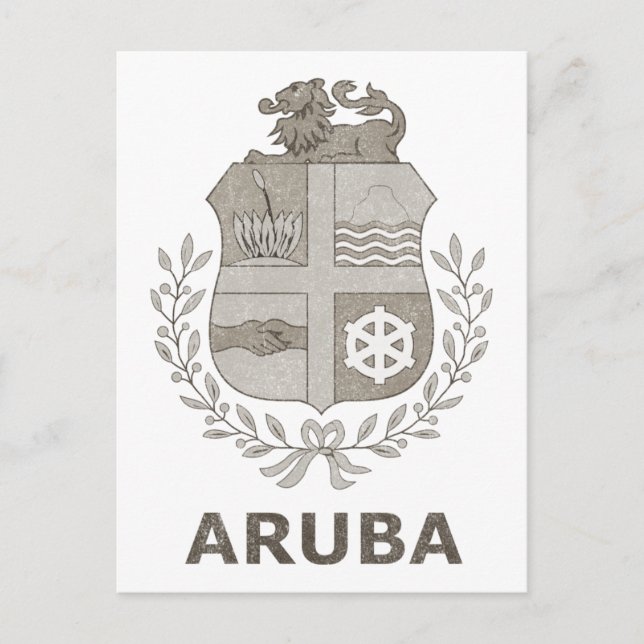 Cartão Postal Vintage Aruba (Frente)