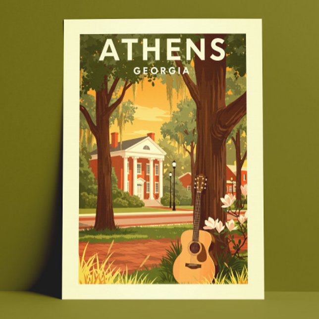 Cartão Postal Vintage Athens Georgia (Criador carregado)
