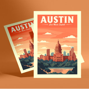 Cartão Postal Vintage Austin