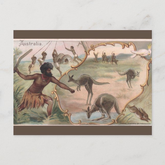 Cartão Postal Vintage Australia (Frente)
