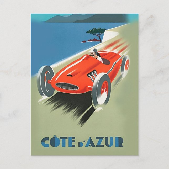 Cartão Postal Vintage Auto Racing (Frente)
