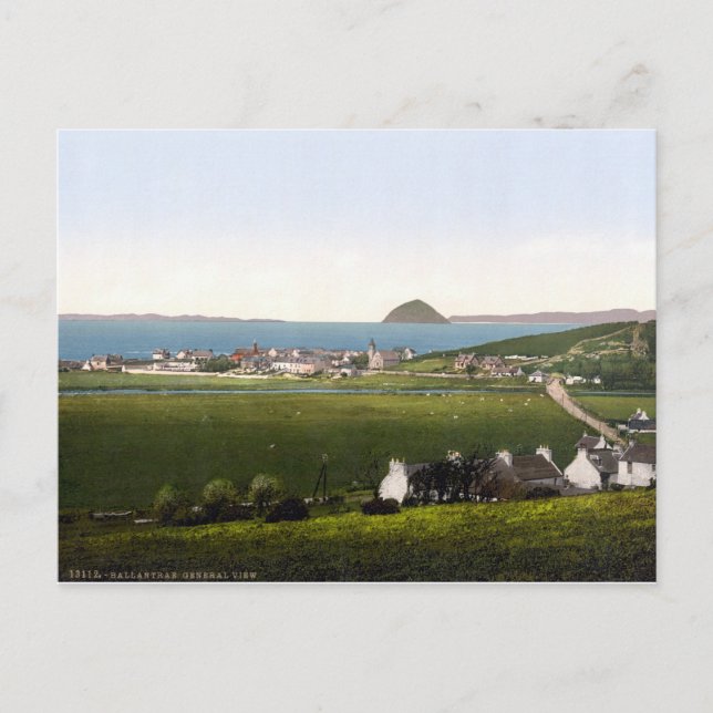 Cartão Postal Vintage Ballintrae, 1905 Escócia (Frente)