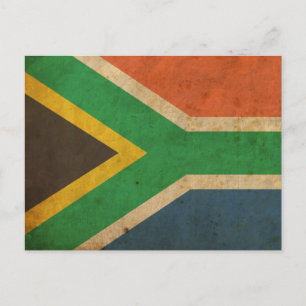 Cartão Postal Vintage — Bandeira da África do Sul