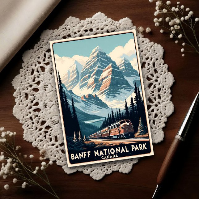 Cartão Postal Vintage Banff National Park Canada Travel (Criador carregado)