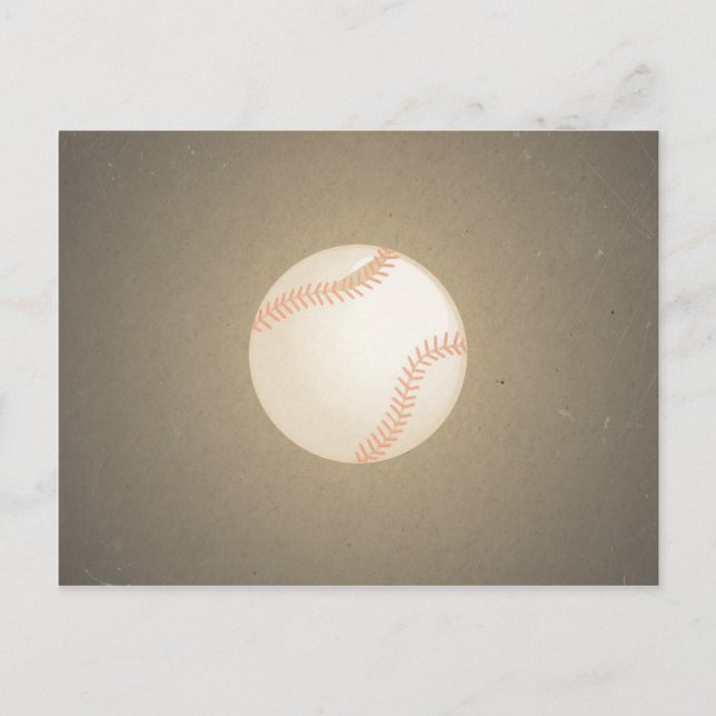 Cartão Postal Vintage Baseball Design. Sport Pattern (Frente)