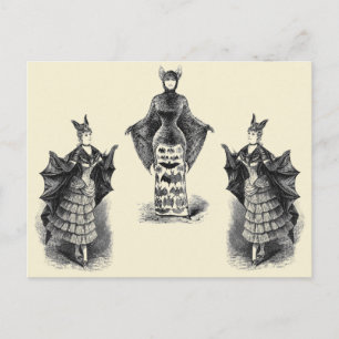 Cartão Postal Vintage Bat Ladies