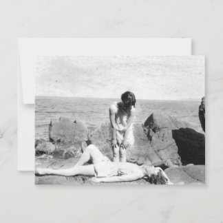 Cartão postal Vintage Beach