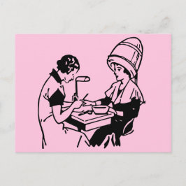 Cartão Postal Vintage Beauty Parlor de 1937