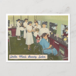 Cartão Postal Vintage Beauty Salon 1940