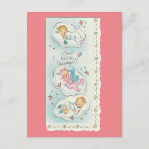 Cartão Postal Vintage "Bebês Maravilhosos"