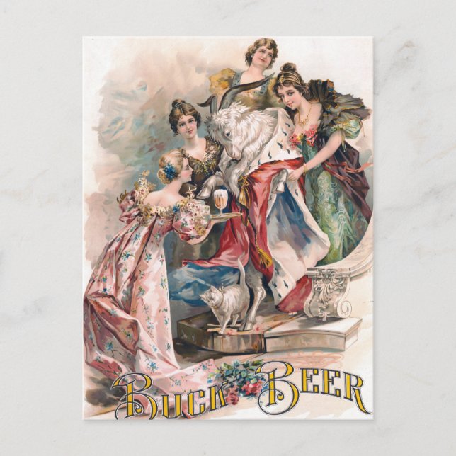Cartão Postal Vintage Beer Advertisement Poster (Frente)