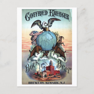 Cartão Postal Vintage Beer poster