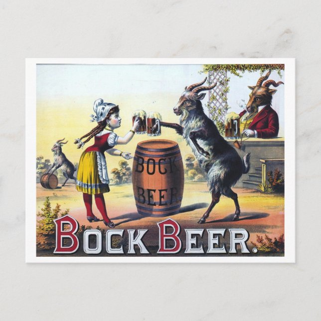 Cartão Postal Vintage Beer Poster (Frente)