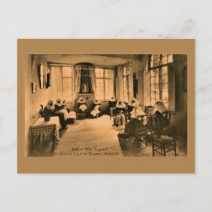 Cartão Postal Vintage Beguines lança fazer em Gent (Gent)