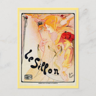 Cartão Postal Vintage Belart nouveau Le Sillon