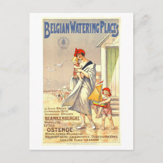 Cartão Postal Vintage Belgium Travel Postcard