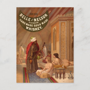 Cartão postal Vintage:  Belle of Nelson Whiskey