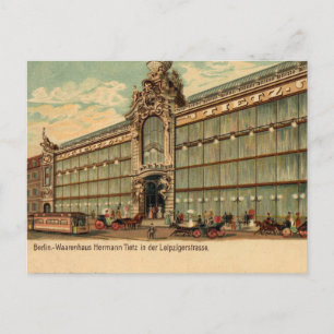 Cartão Postal Vintage Berlin Victorian store em 1890