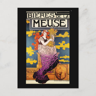 Cartão postal Vintage: Bieres de la Meuse