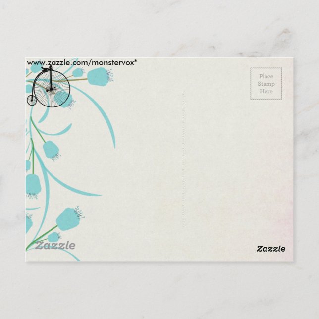 Cartão Postal Vintage Bike (Verso)
