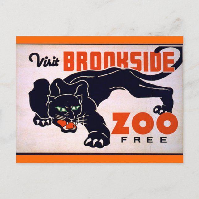 Cartão postal Vintage Black Panther (Frente)