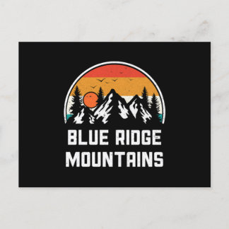 Cartão Postal Vintage Blue Ridge Mounts Nature Outdoor Caminho E