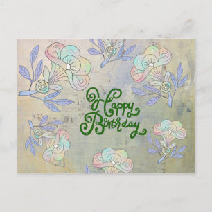 Cartão Postal Vintage Blume