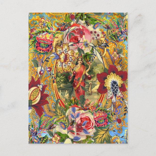 Cartão Postal Vintage Bohemian Goddese (Frente)