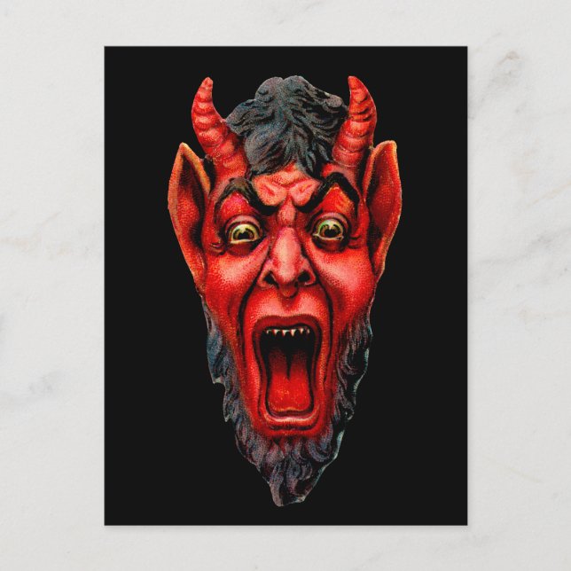 Cartão Postal Vintage Bologling Krampus (Frente)