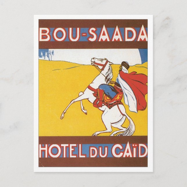 Cartão Postal Vintage Bou Saada Argélia (Frente)