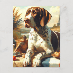 Cartão Postal Vintage Braque Français Painting